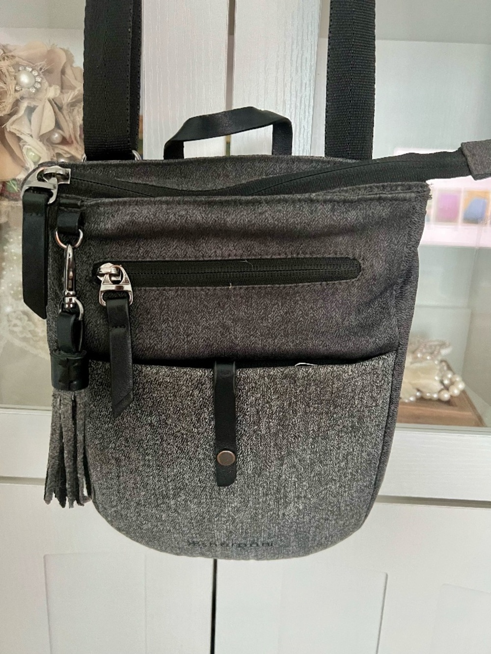 Gray Sherpani Purse + Wallet